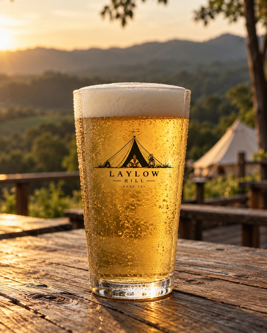 The Laylow pint glass